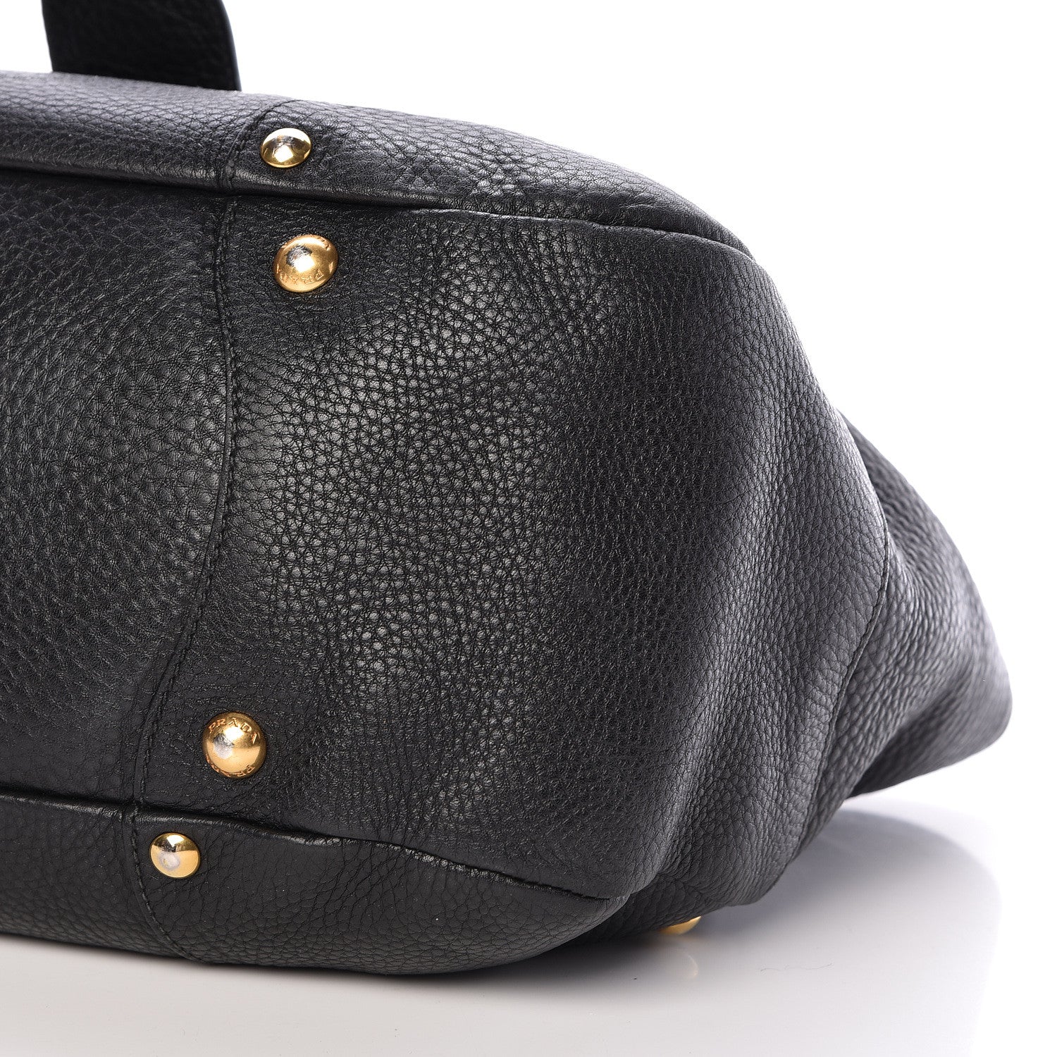 Prada Vitello Daino Buckle Tote Black 10 of 13
