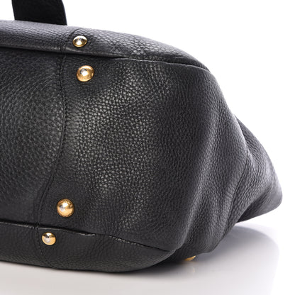 Prada Vitello Daino Buckle Tote Black 10 of 13
