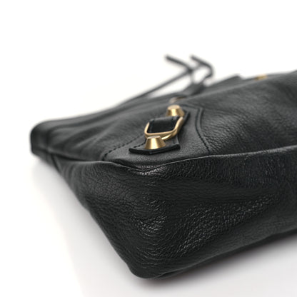 Balenciaga Chevre Classic Gold Hardware Premier Clutch Black 10 of 11