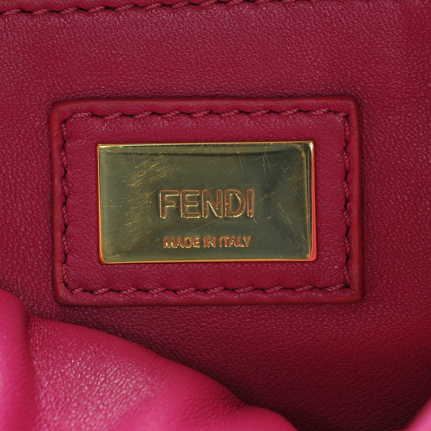 Nappa Mini Peekaboo Iconic Satchel Magenta