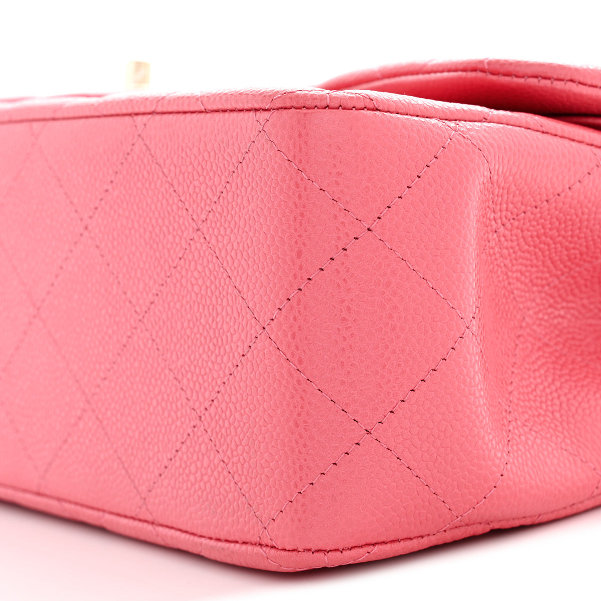 Lambskin Quilted Jumbo Double Flap Pink