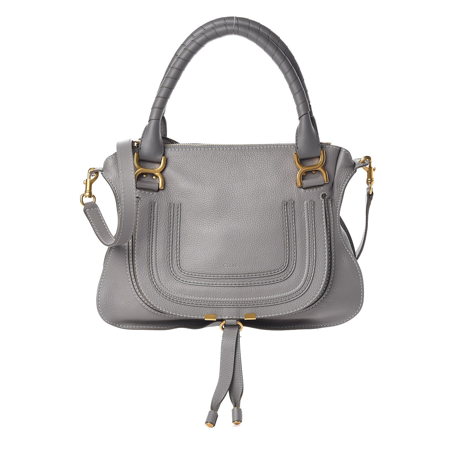 Chloe Calfskin Medium Marcie Satchel Cashmere Grey 1 of 9