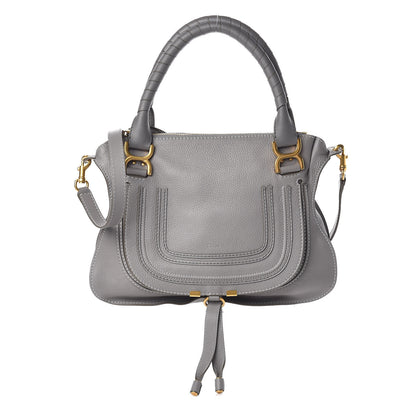 Chloe Calfskin Medium Marcie Satchel Cashmere Grey 1 of 9