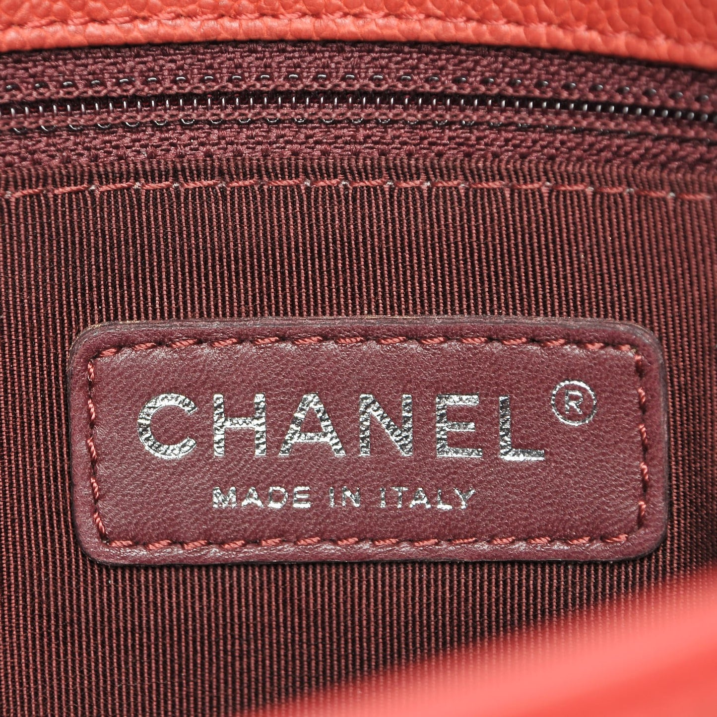 Caviar Quilted Medium French Riviera Flap Red