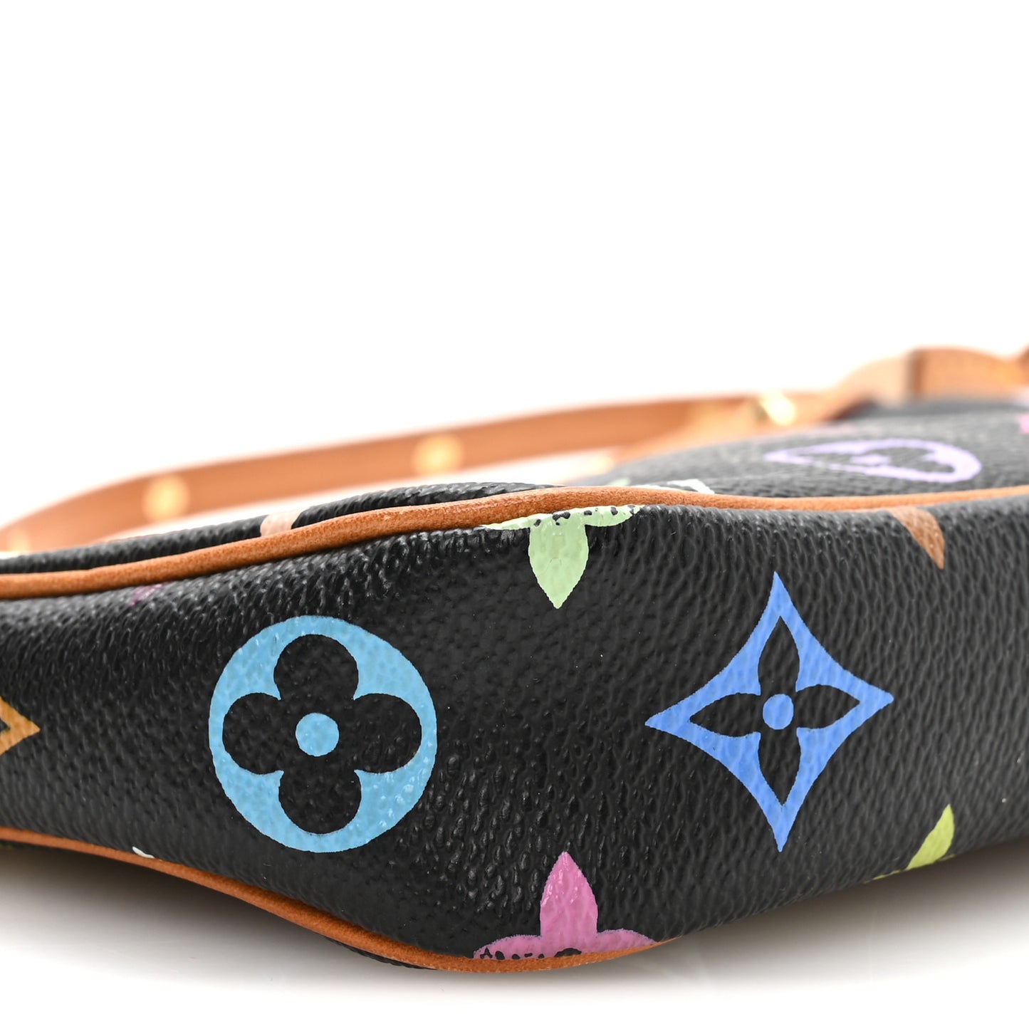 Monogram Multicolor Pochette Accessories Black
