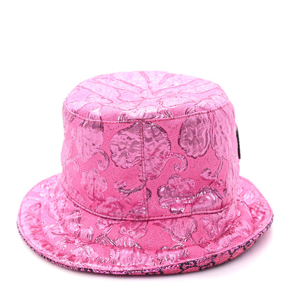 Gucci Canvas Lame GG Monogram Reversible Bucket Hat M Fuxia Pink 6 of 16