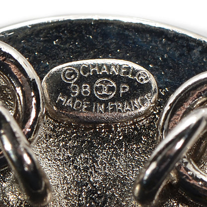 Chanel Enamel Camellia Necklace Black White 5 of 6