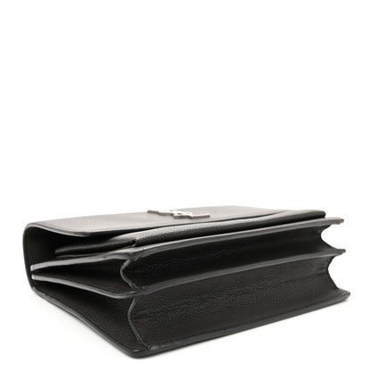 Saint Laurent Grained Calfskin Medium Monogram Sunset Fog 4 of 9