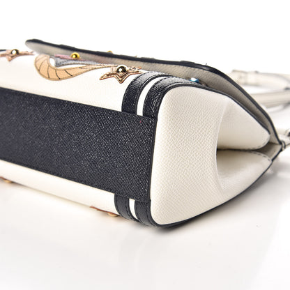 Dolce & Gabbana Dauphine Small Miss Sicily Anchor Satchel White Blue 7 of 9