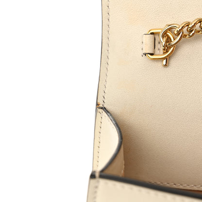 Gucci Calfskin Super Mini Sylvie Chain Shoulder Bag White 12 of 14