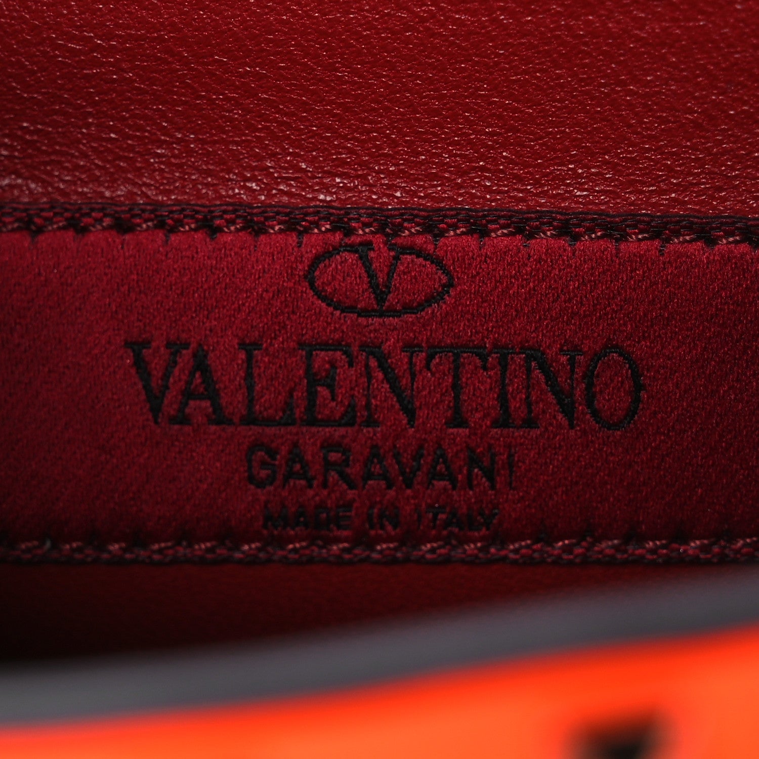Valentino Garavani Calfskin Mini Rockstud Spike Shoulder Bag Orange 6 of 11