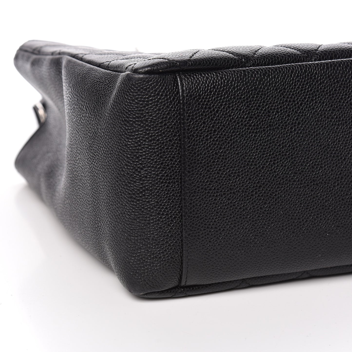 Caviar Quilted Grand Shopping Tote GST Black