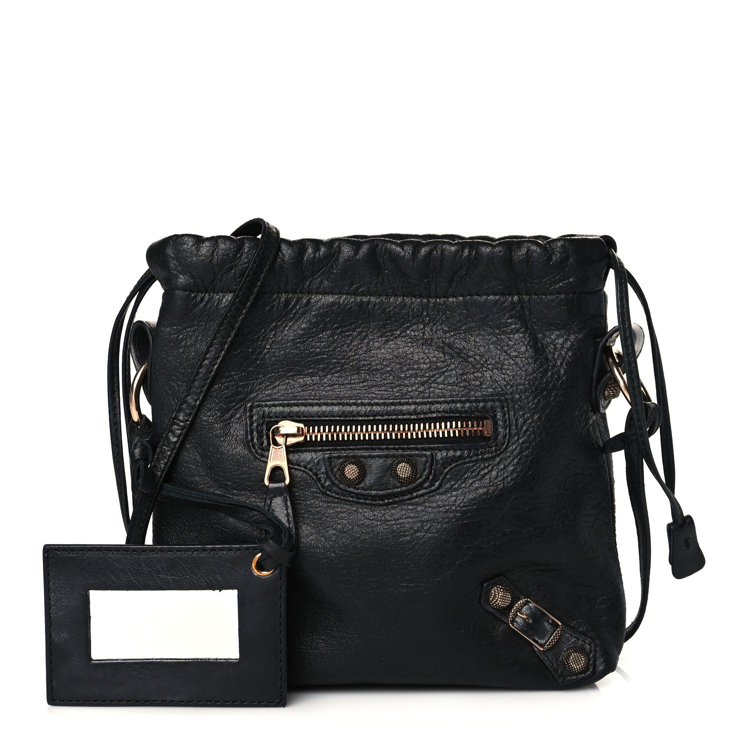 Balenciaga Agneau Giant 12 Rose Gold Hardware Mini Move On Black 1 of 13