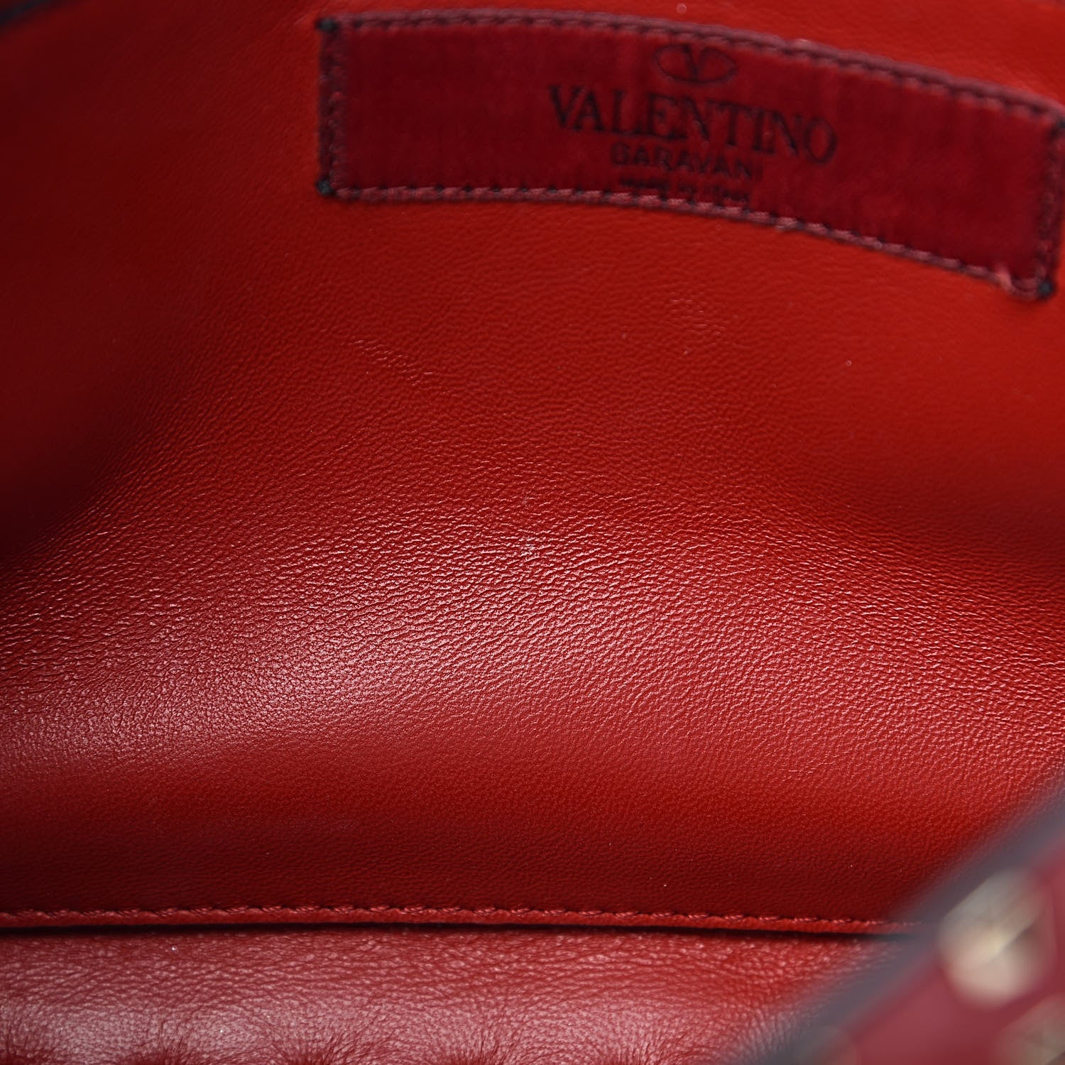 Valentino Garavani Lambskin Large Rockstud Spike Shoulder Bag Red 8 of 12