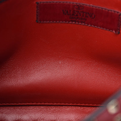 Valentino Garavani Lambskin Large Rockstud Spike Shoulder Bag Red 8 of 12