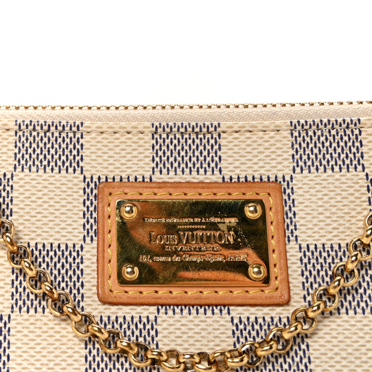 Louis Vuitton Damier Azur Pochette Milla MM 6 of 9