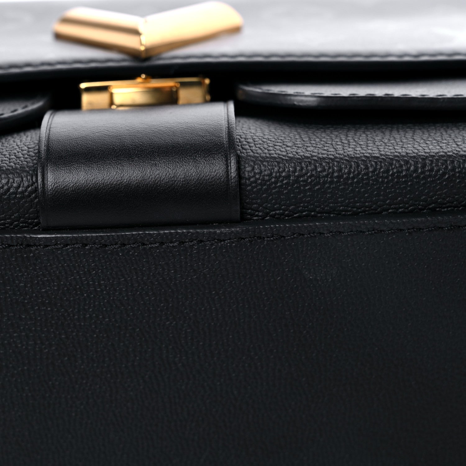 Louis Vuitton Monogram Cuir Plume Ecume Very Chain Bag Black 10 of 10
