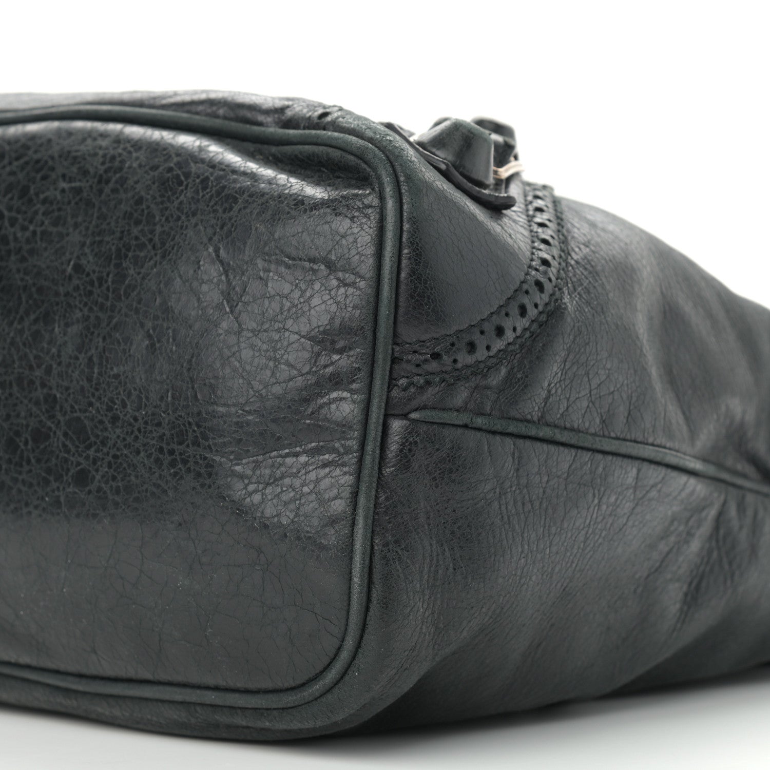 Balenciaga Agneau Giant Brogues Hardware Club Hobo Black 10 of 15