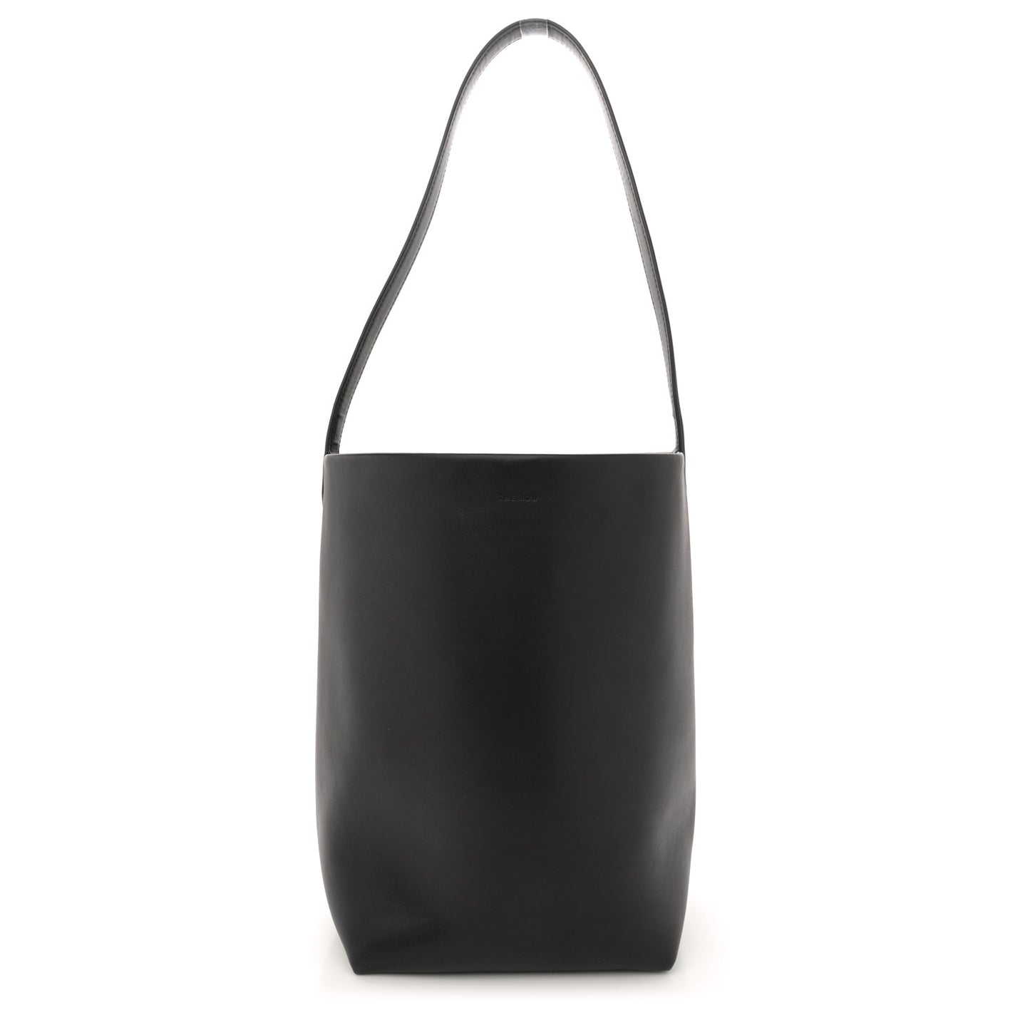 Polished Saddle Calfskin Medium N/S Park Tote Black
