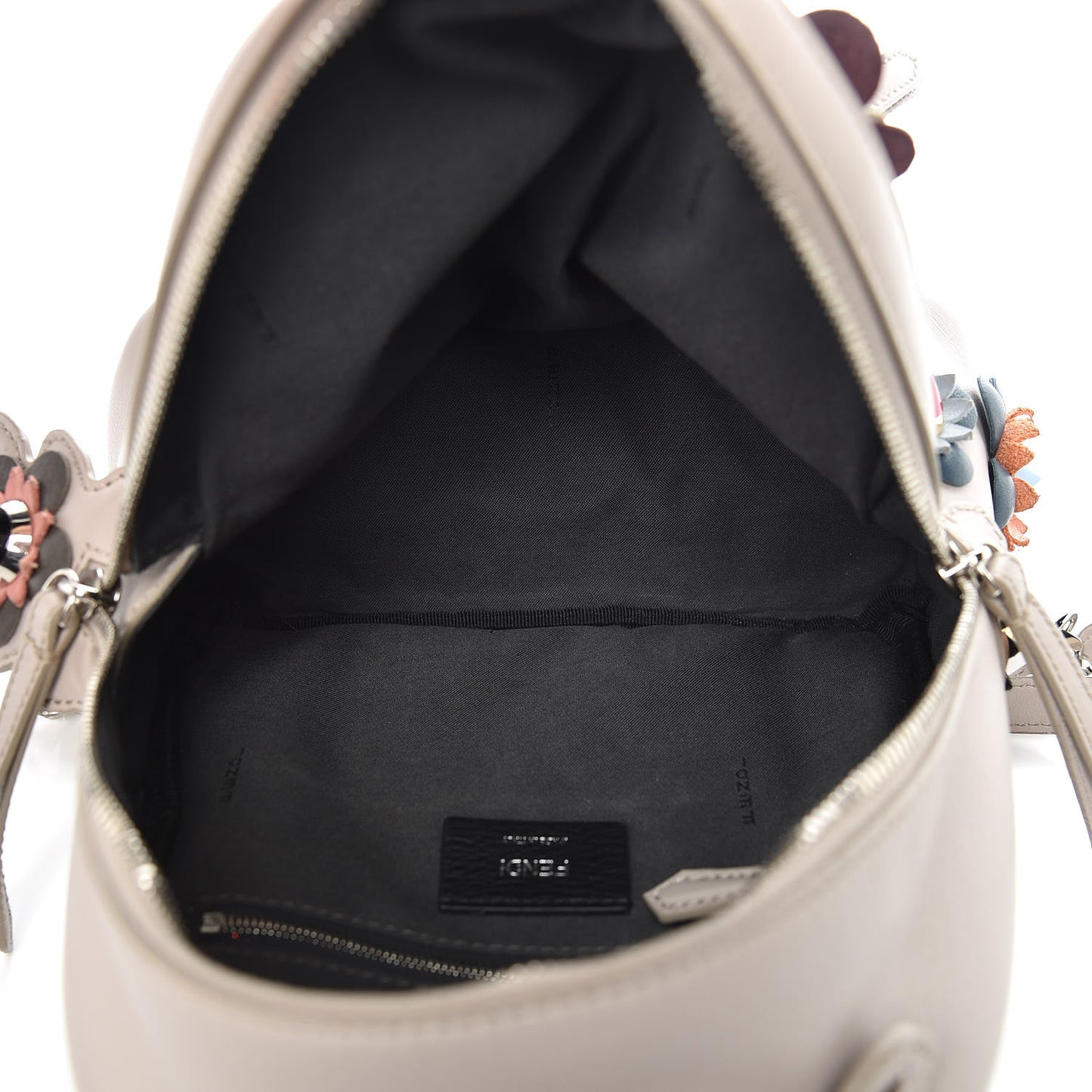 Vitello Dolce Flowerland Studded Mini Backpack Grigio Polvere Multicolor