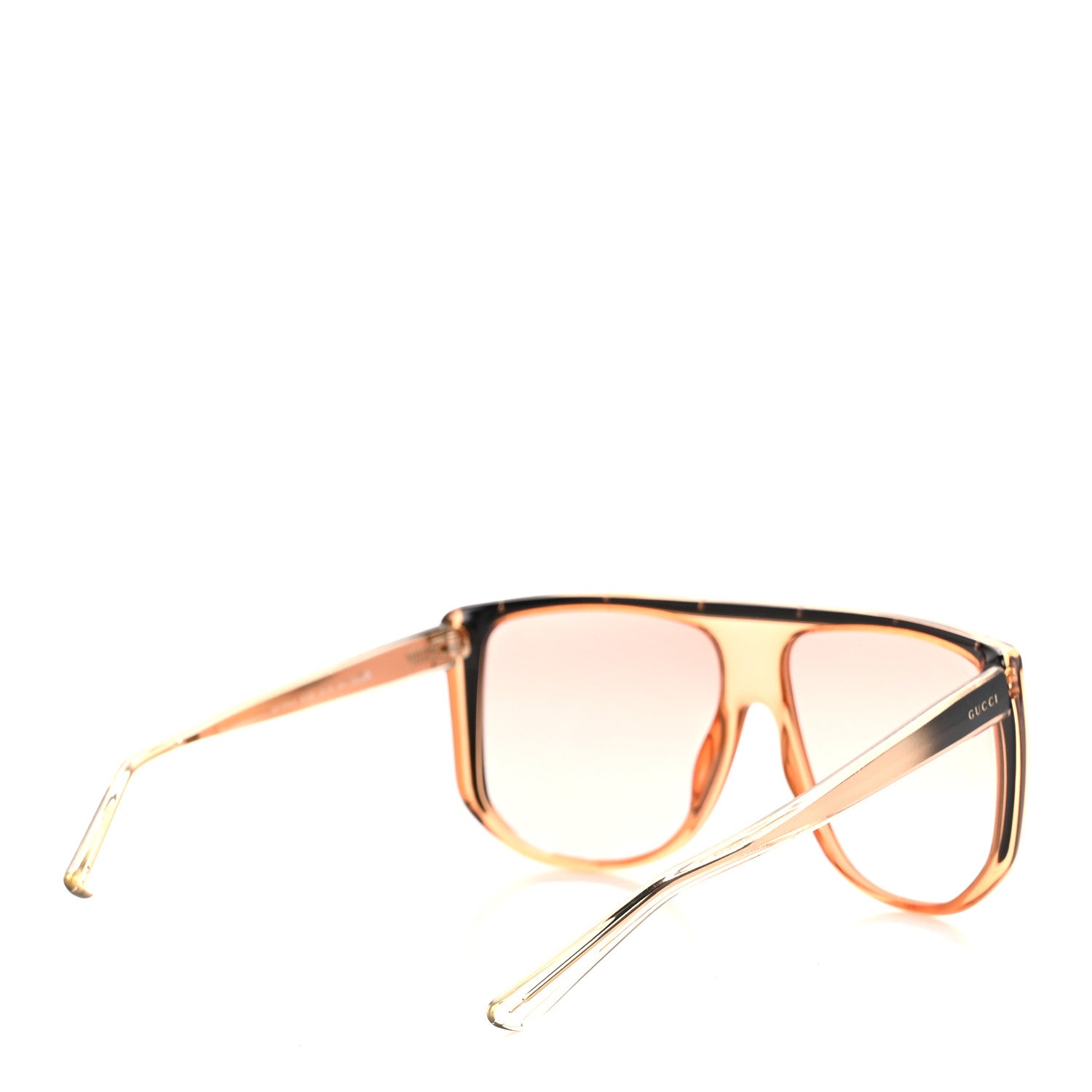 Gucci Studded Shield Sunglasses GG 3705/S Orange 4 of 8