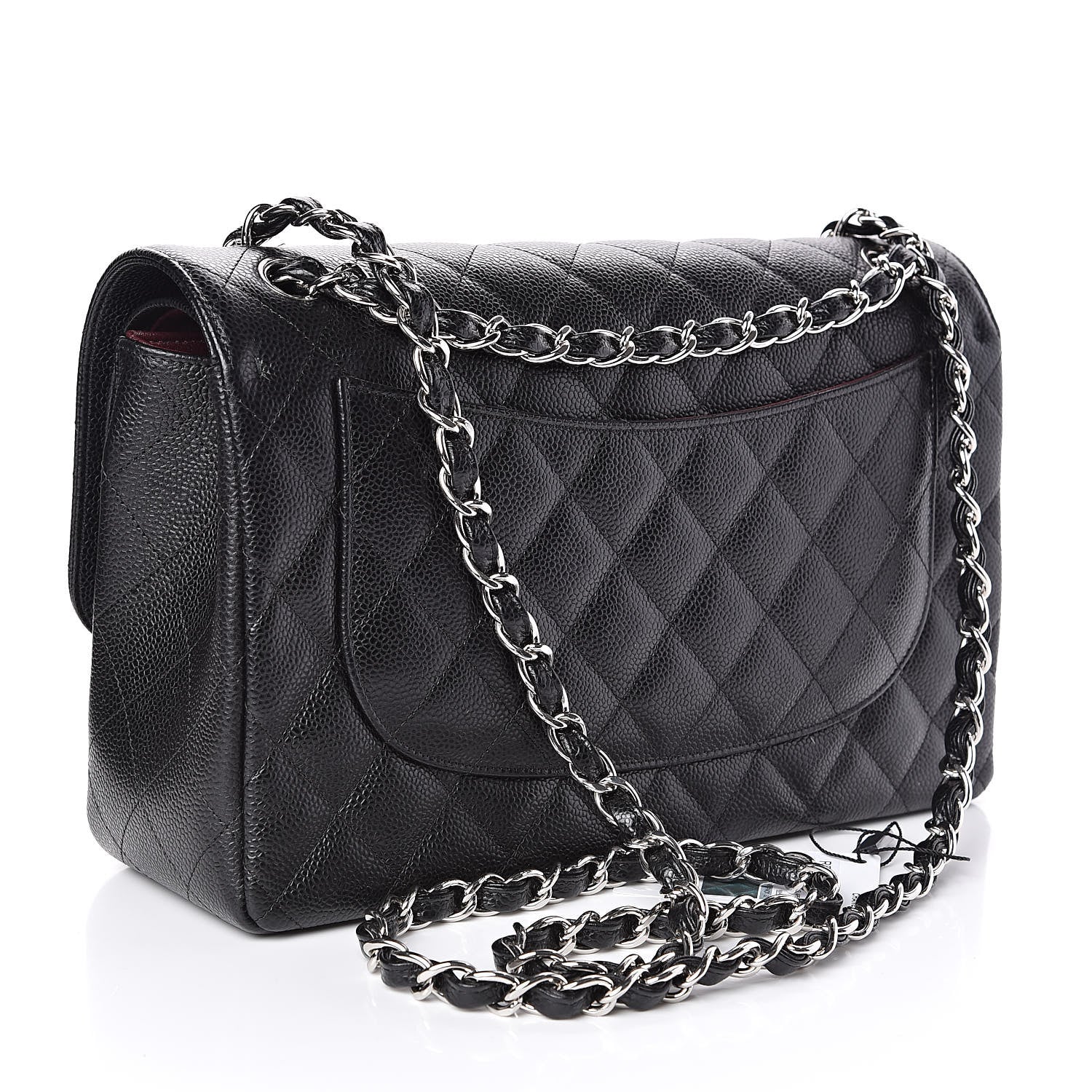 Chanel Caviar Quilted Jumbo Double Flap Black 3 of 11