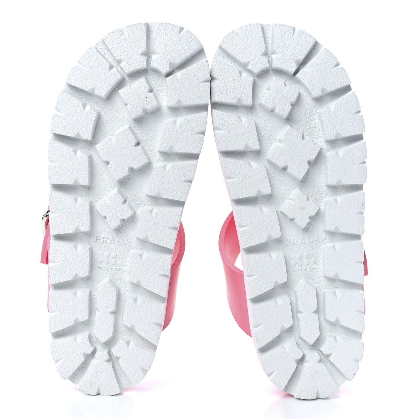 EVA Rubber Buckled Lug Sole 20mm Thong Sandals 37 Begonia