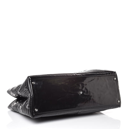 Chanel Vinyl Coco Ming Grand Shopping Tote Black 4 of 7