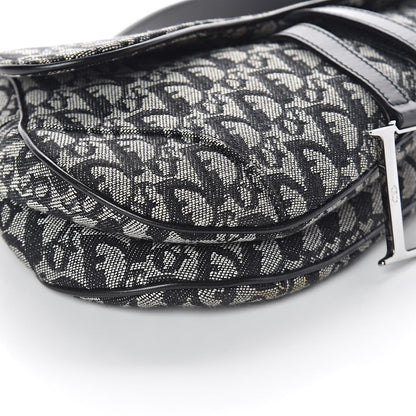 Christian Dior Monogram Saddle Bag Blue 8 of 9