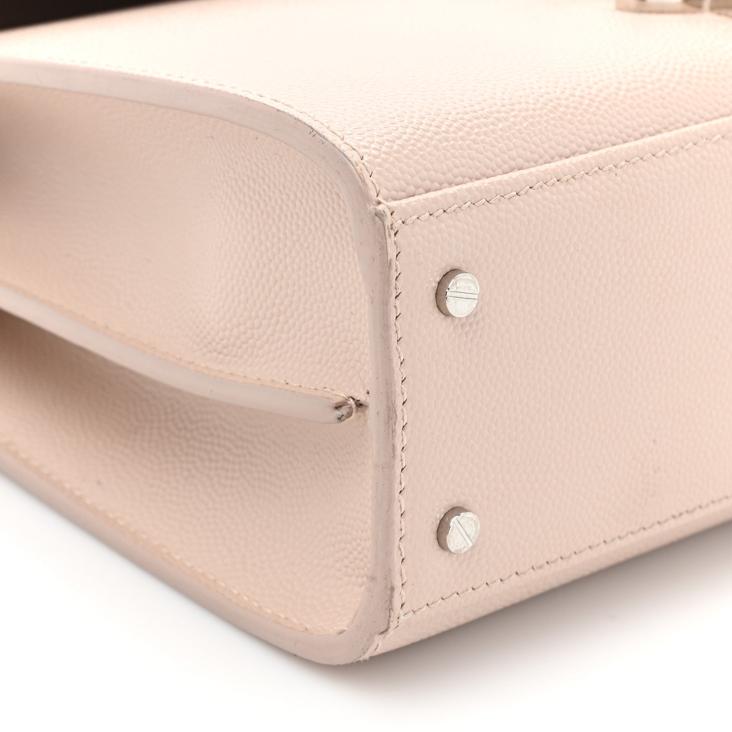 Saint Laurent Grain de Poudre Mini Classic Monogram Cassandra Top Handle Marble Pink 10 of 14