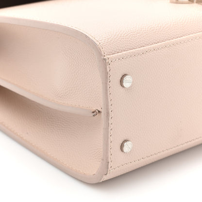 Saint Laurent Grain de Poudre Mini Classic Monogram Cassandra Top Handle Marble Pink 10 of 14