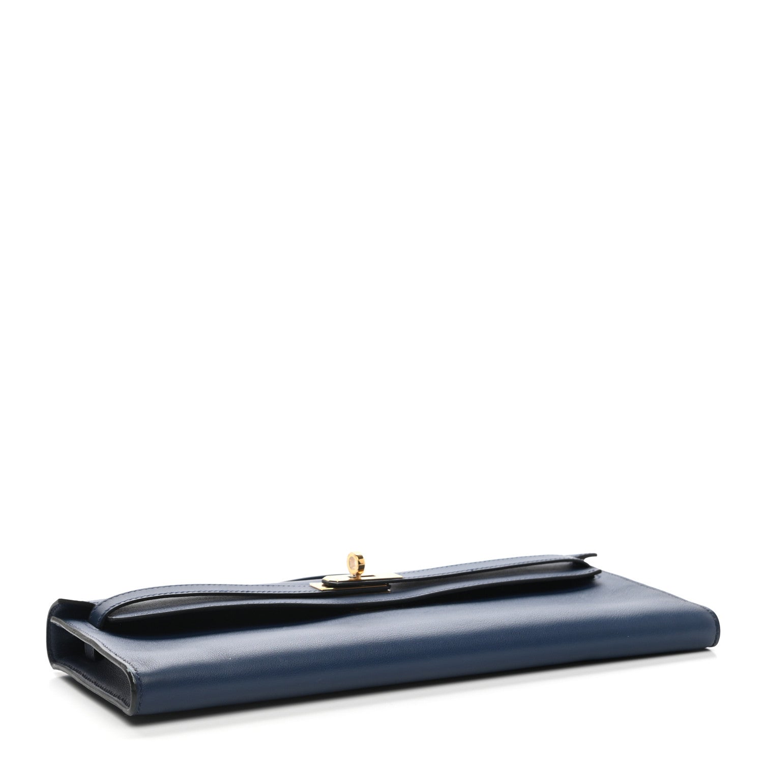 Hermes Swift Kelly Cut Clutch Pochette Bleu De Malte 4 of 11