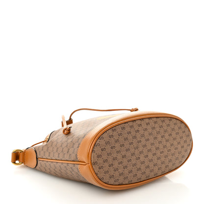 Gucci X DISNEY Mini Vintage GG Supreme Monogram Bucket Bag Beige Vintage Sun Oil 4 of 12