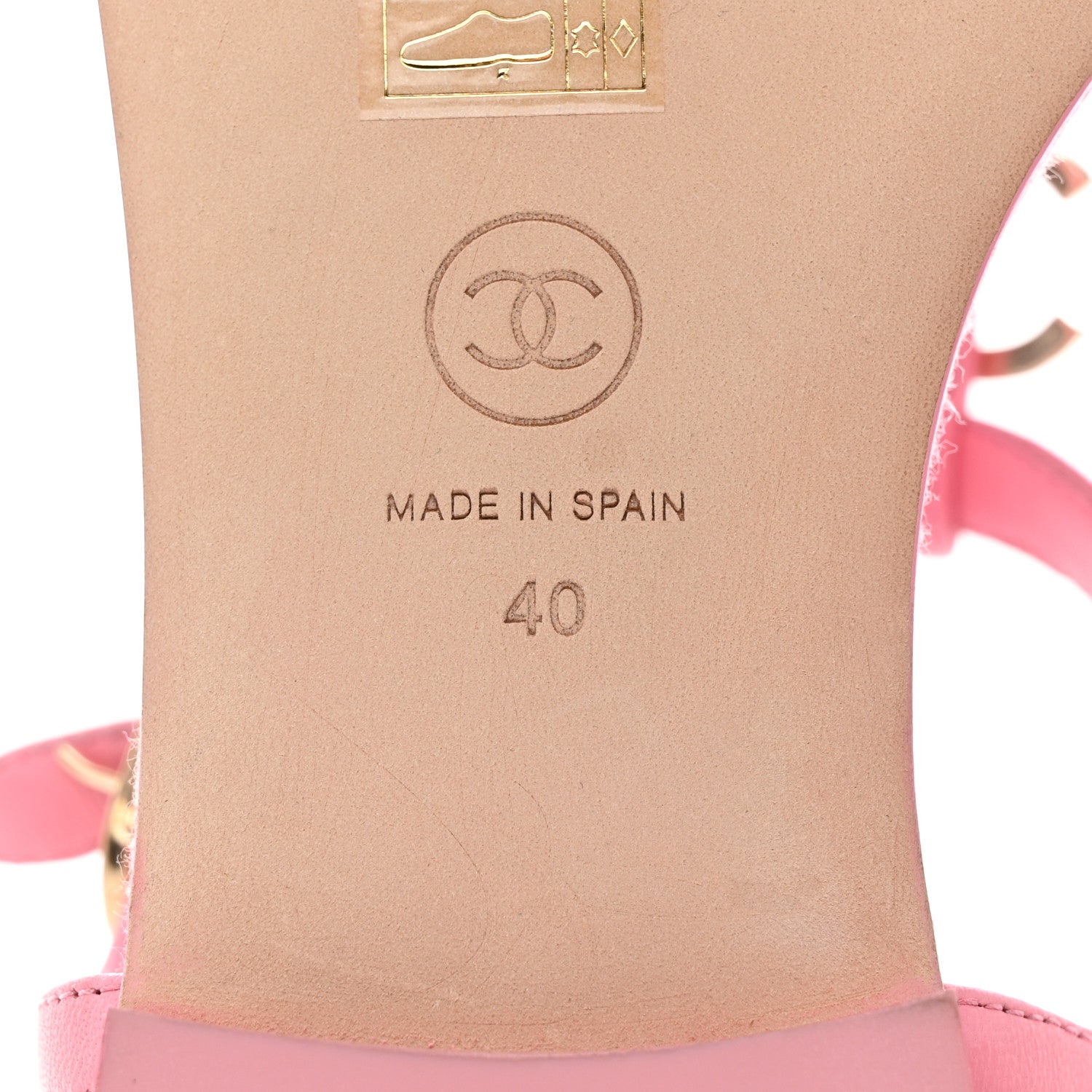 Chanel Lambskin CC Logo Thong Sandals 40 Pink 8 of 10