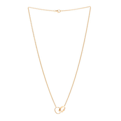 Cartier 18K Pink Gold Interlocking LOVE Necklace 3 of 5