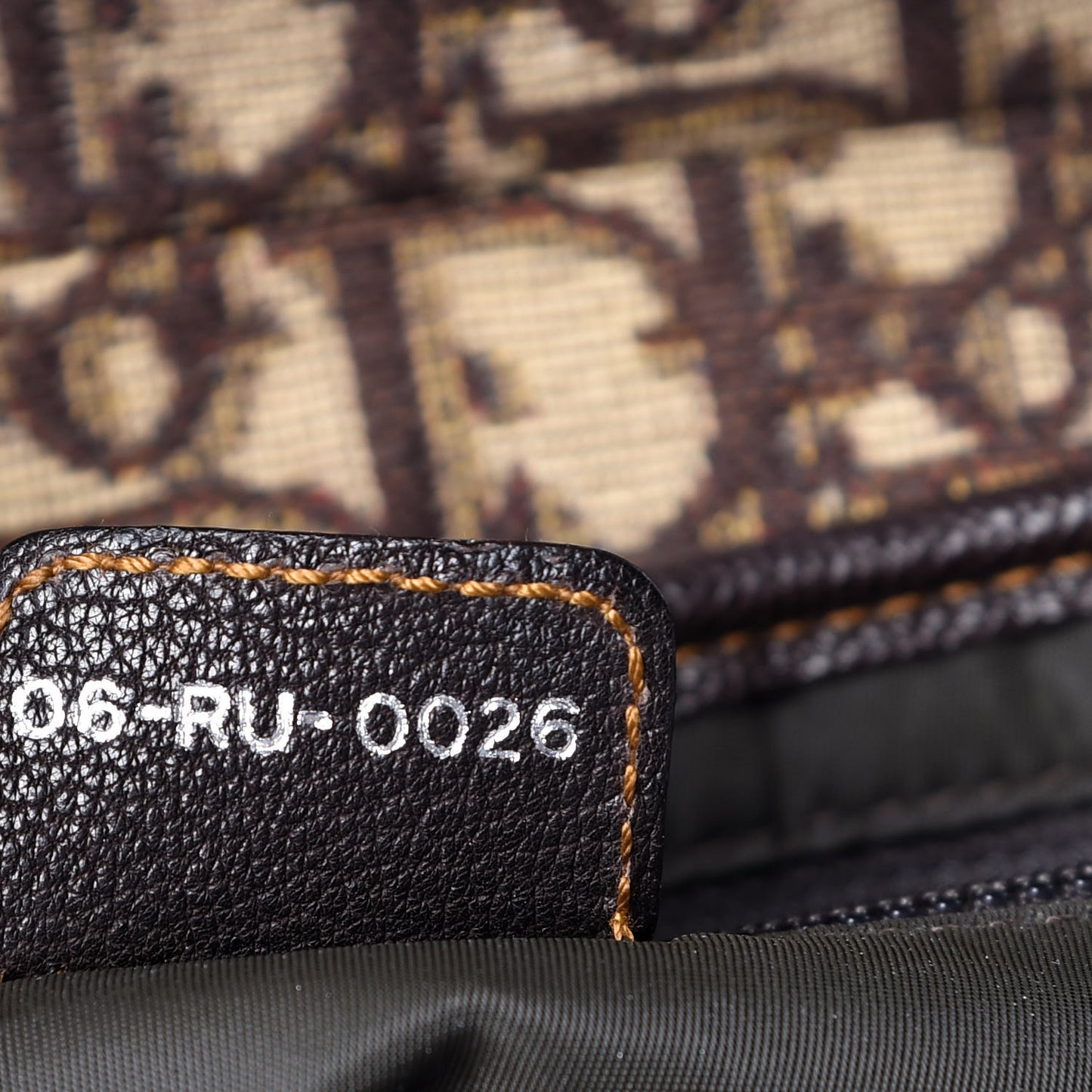 Monogram Saddle Bag Dark Brown