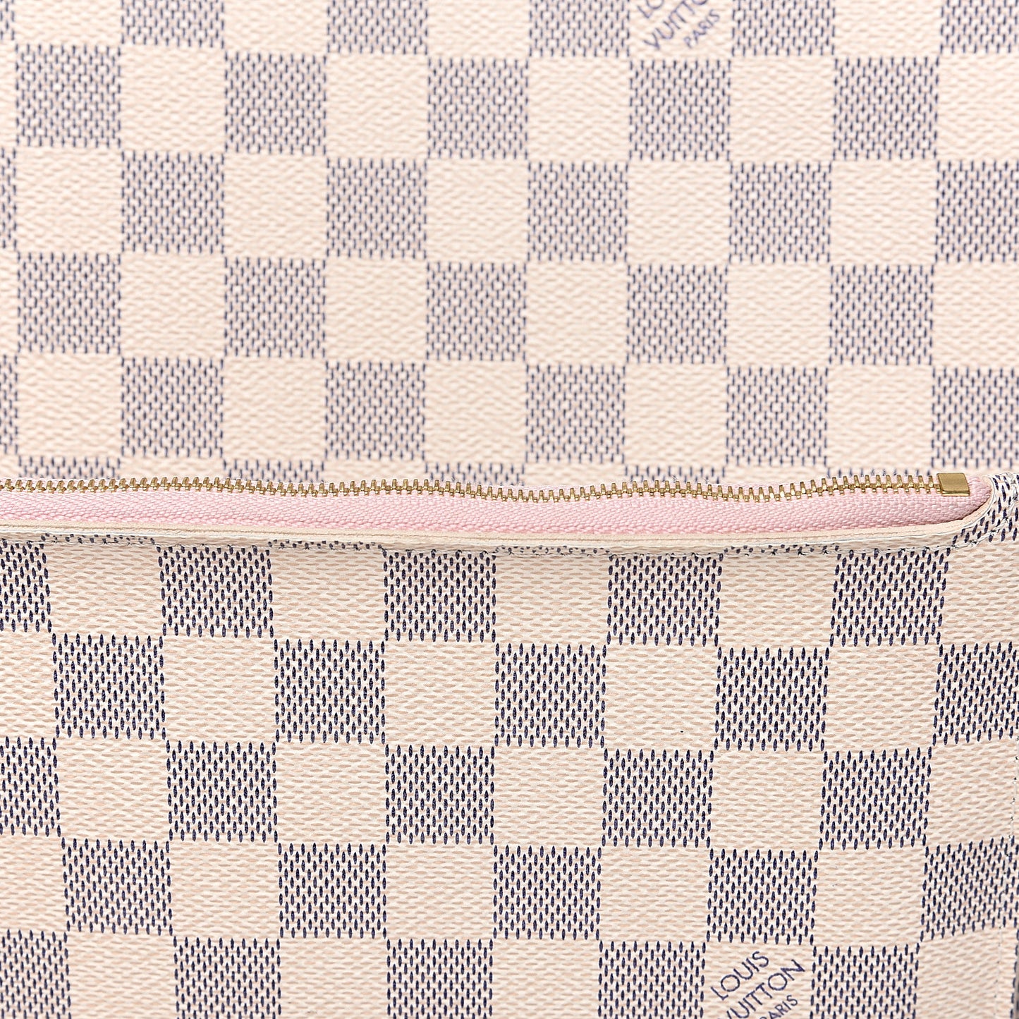 Damier Azur Neo Neverfull MM Rose Ballerine