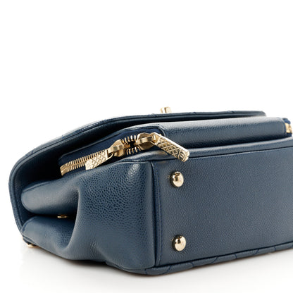 Chanel Caviar Quilted Small Business Affinity Flap Navy 10 of 11