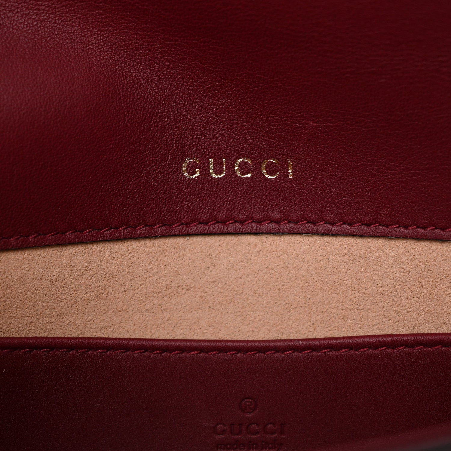 Gucci GG Supreme Monogram Azalea Calfskin Horsebit 1955 Mini Bag Beige Ebony Rosso Ancora 7 of 12