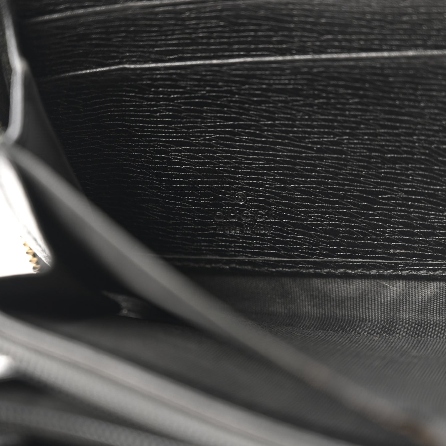 Calfskin GG Zip Around Wallet Black