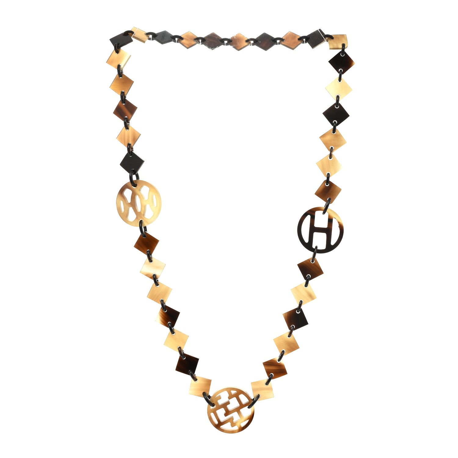 Hermes Buffalo Horn Lacquer Lena Necklace 3 of 4