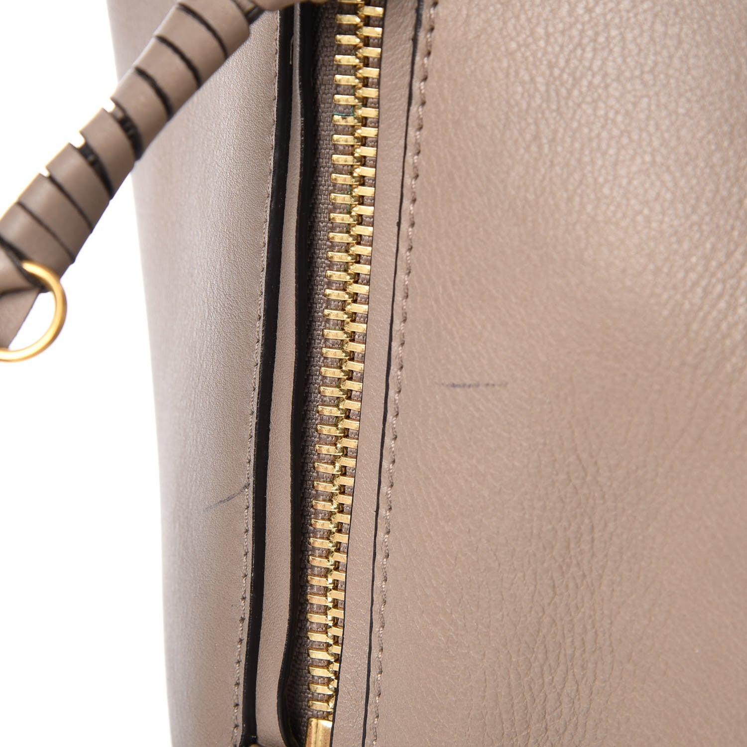 Chloe Smooth Calfskin Medium Milo Shopping Tote Motty Grey 11 of 13