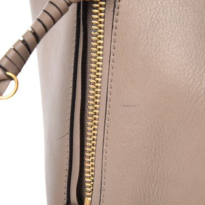Chloe Smooth Calfskin Medium Milo Shopping Tote Motty Grey 11 of 13