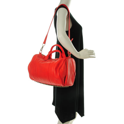 Alexander Wang Pebbled Lambskin Rocco Tangerine Pale Gold Hardware 2 of 8