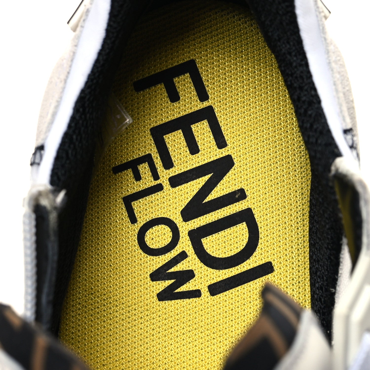 Fendi Nylon Suede Transparent Fendi Flow Low Top Sneakers 39 White 8 of 9