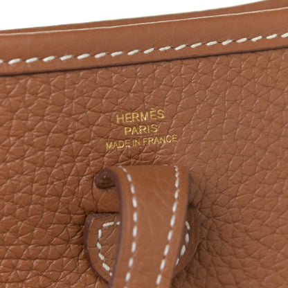 Hermes Taurillon Clemence Evelyne TPM Gold 6 of 11