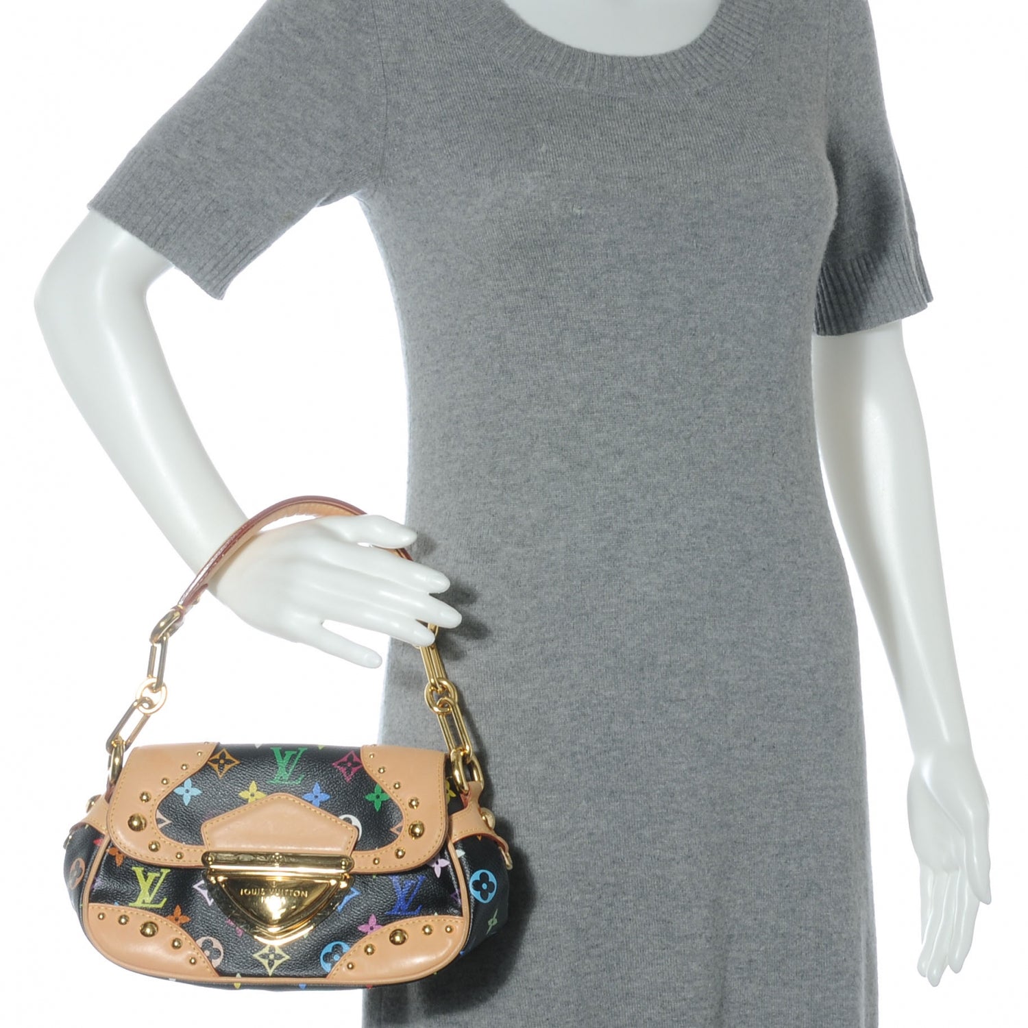 Louis Vuitton Monogram Multicolor Marilyn Black 2 of 7