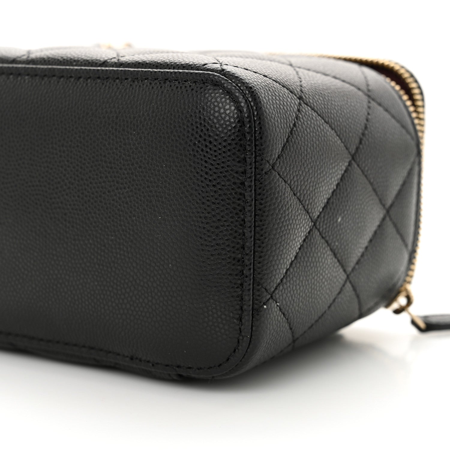 Chanel Caviar Quilted Small Vanity Case With Chain Black 9 of 11
