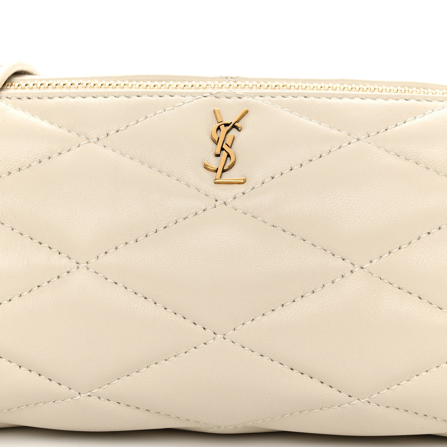 Lambskin Monogram Mini Sade Tube Bag Crema Soft