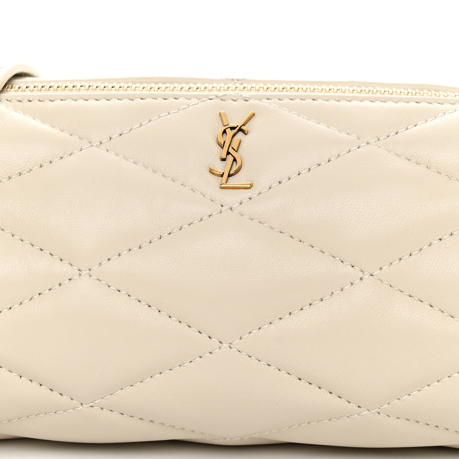 Saint Laurent Lambskin Monogram Mini Sade Tube Bag Crema Soft 7 of 9